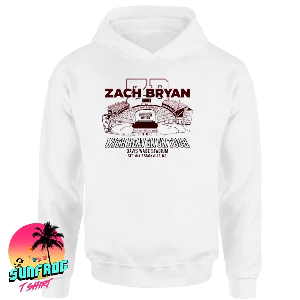 Mississippi State Bulldogs x Zach Bryan 2026 Tour Davis Wade Stadium shirt