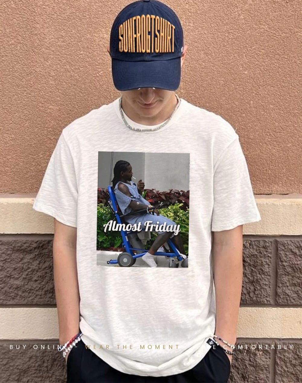 Almost Friday Offset Cig smoking shirt