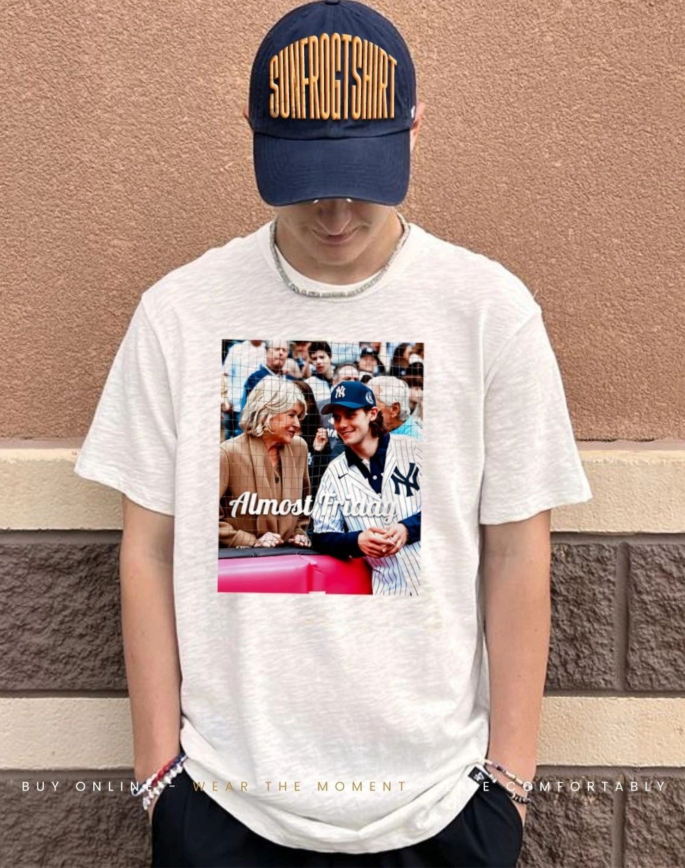 Almost Friday Hughes New York Yankees shirt