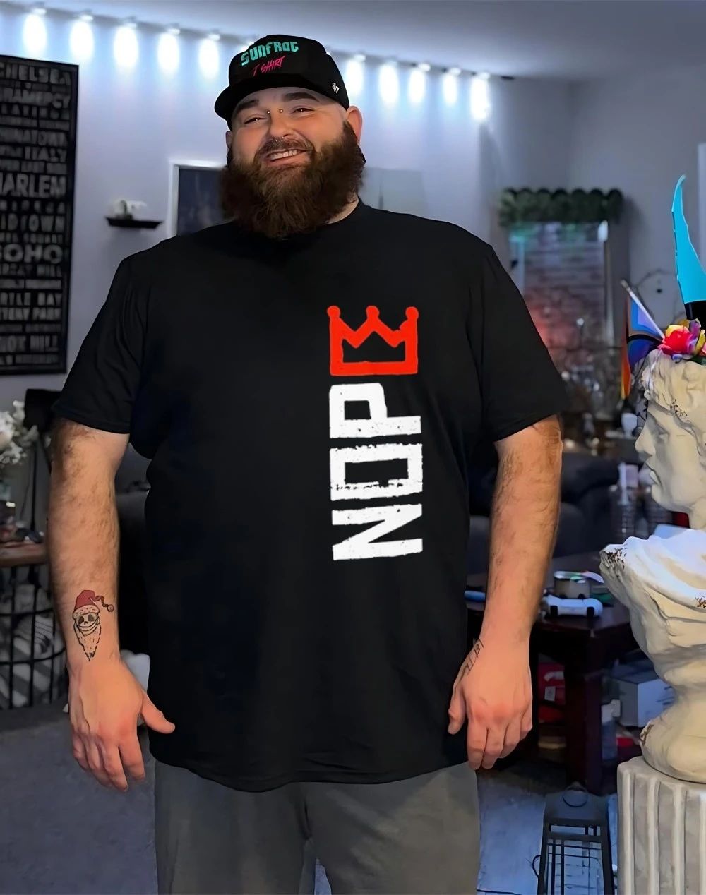 No King NOP crow shirt