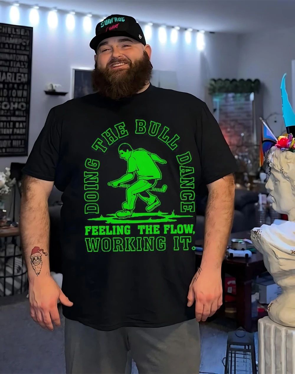Doing the bull dance feeling the flow working it shirt