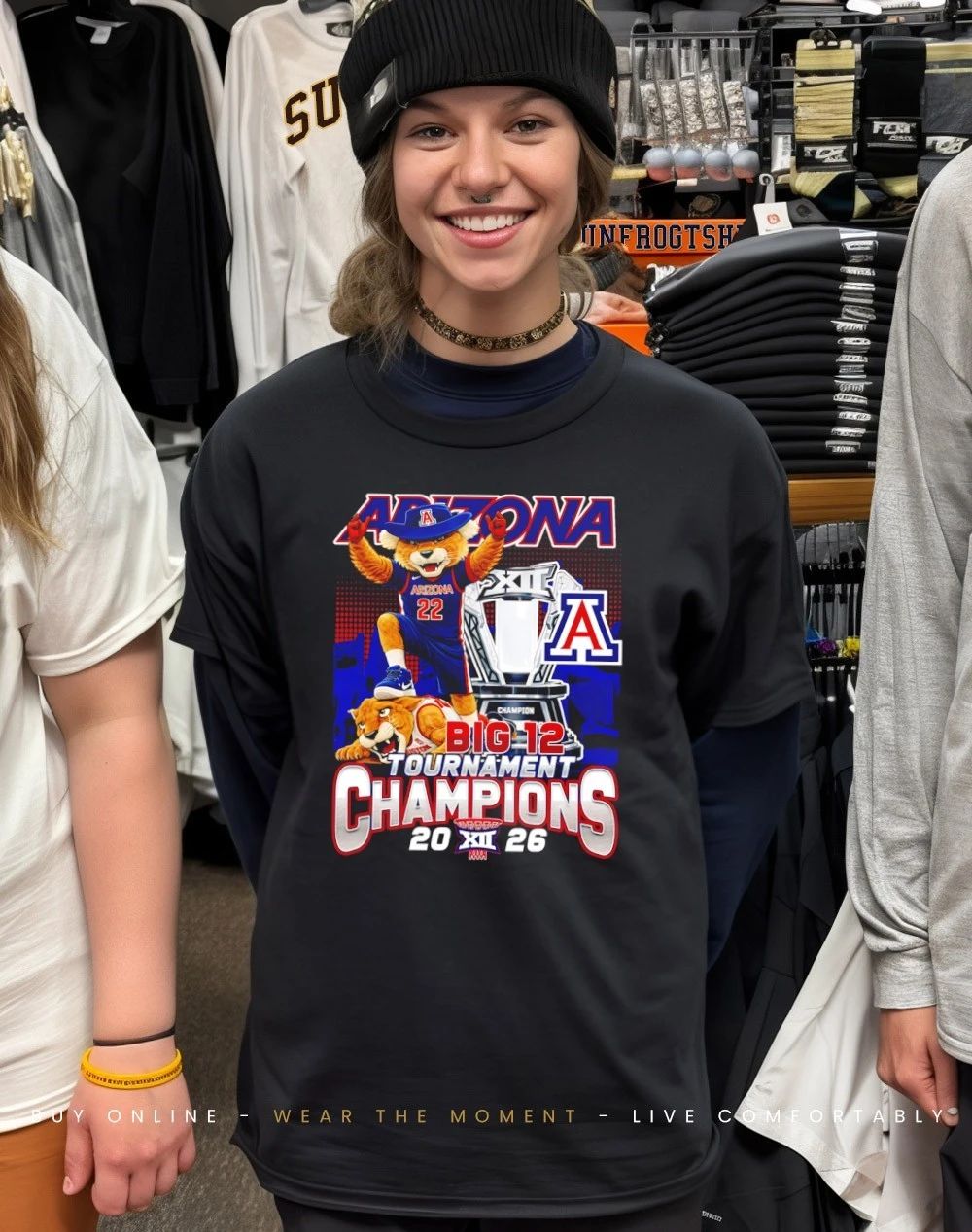 Arizona Wildcats Big 12 Conference Champions Wilbur The Wildcat Mascot shirt