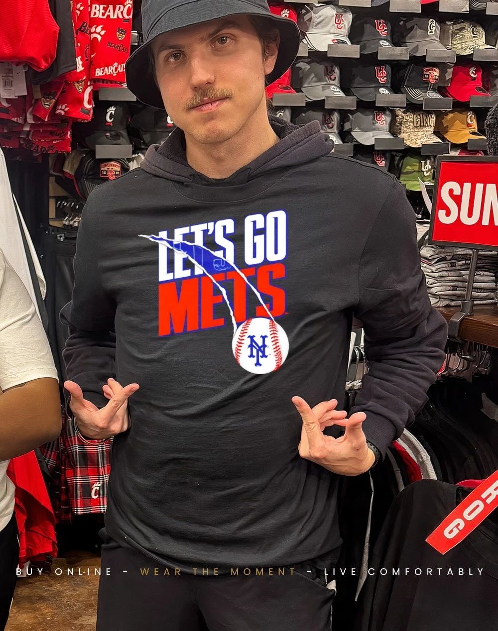 New York Mets Let’s Go Mets Royal Splitter shirt