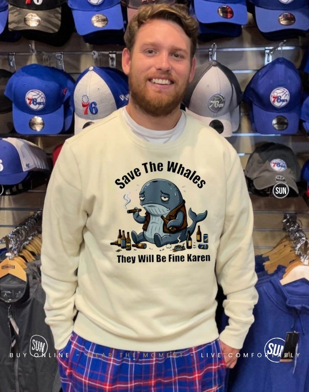 Save the whales they will be fine karen cartoon shirt