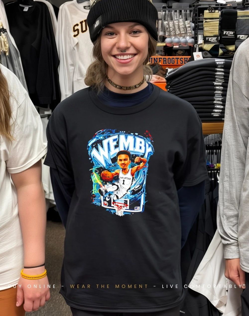 Victor Wembanyama Wemby San Antonio Spurs caricature shirt