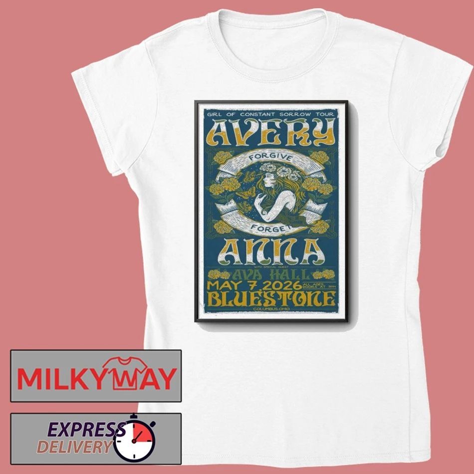 May 7 2026 Avery Anna and Ava Hall Poster The Bluestone shirt