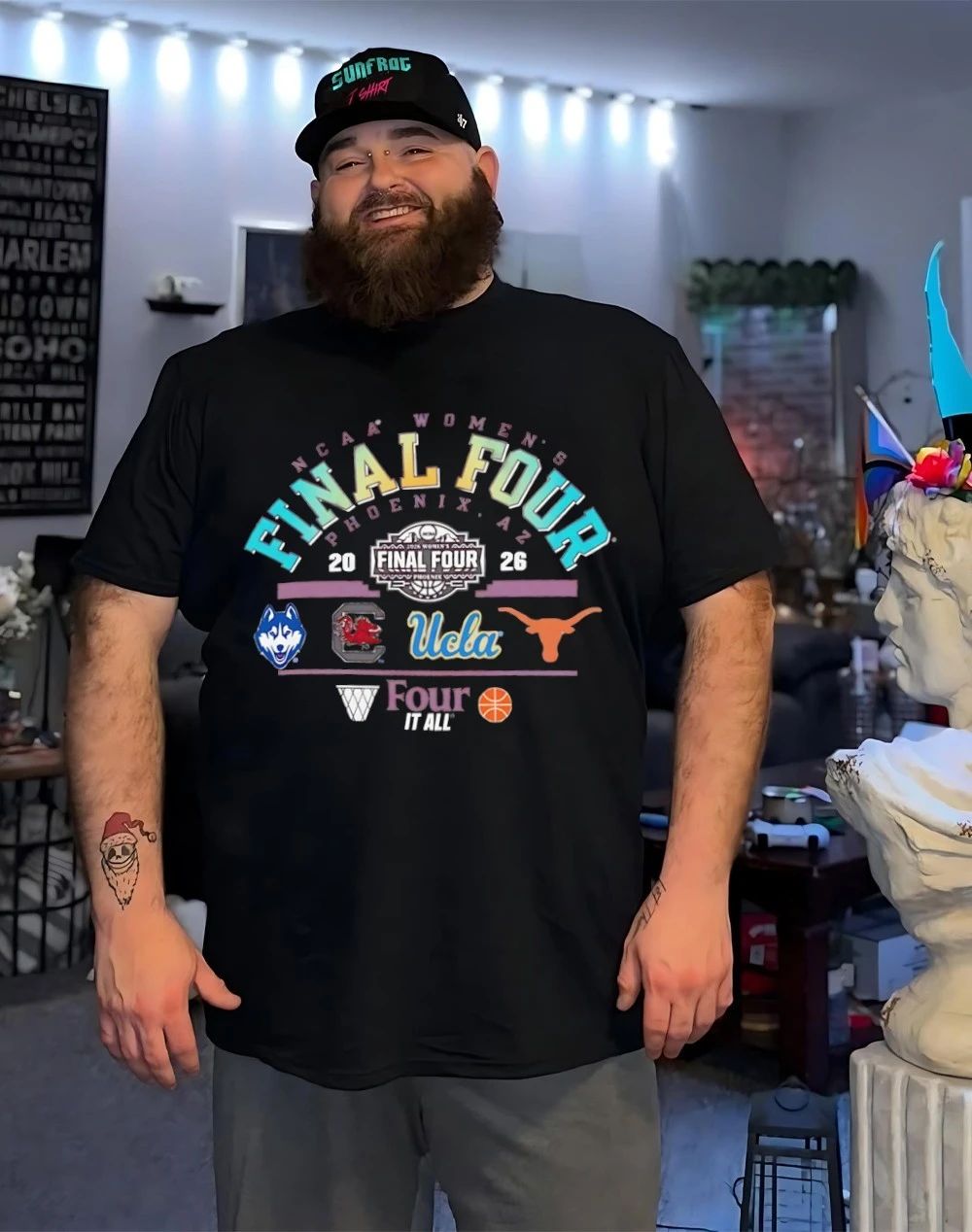 Final Four Uconn Ucla Texas Gamecocks Women’s Basketball Four It All 2026 shirt