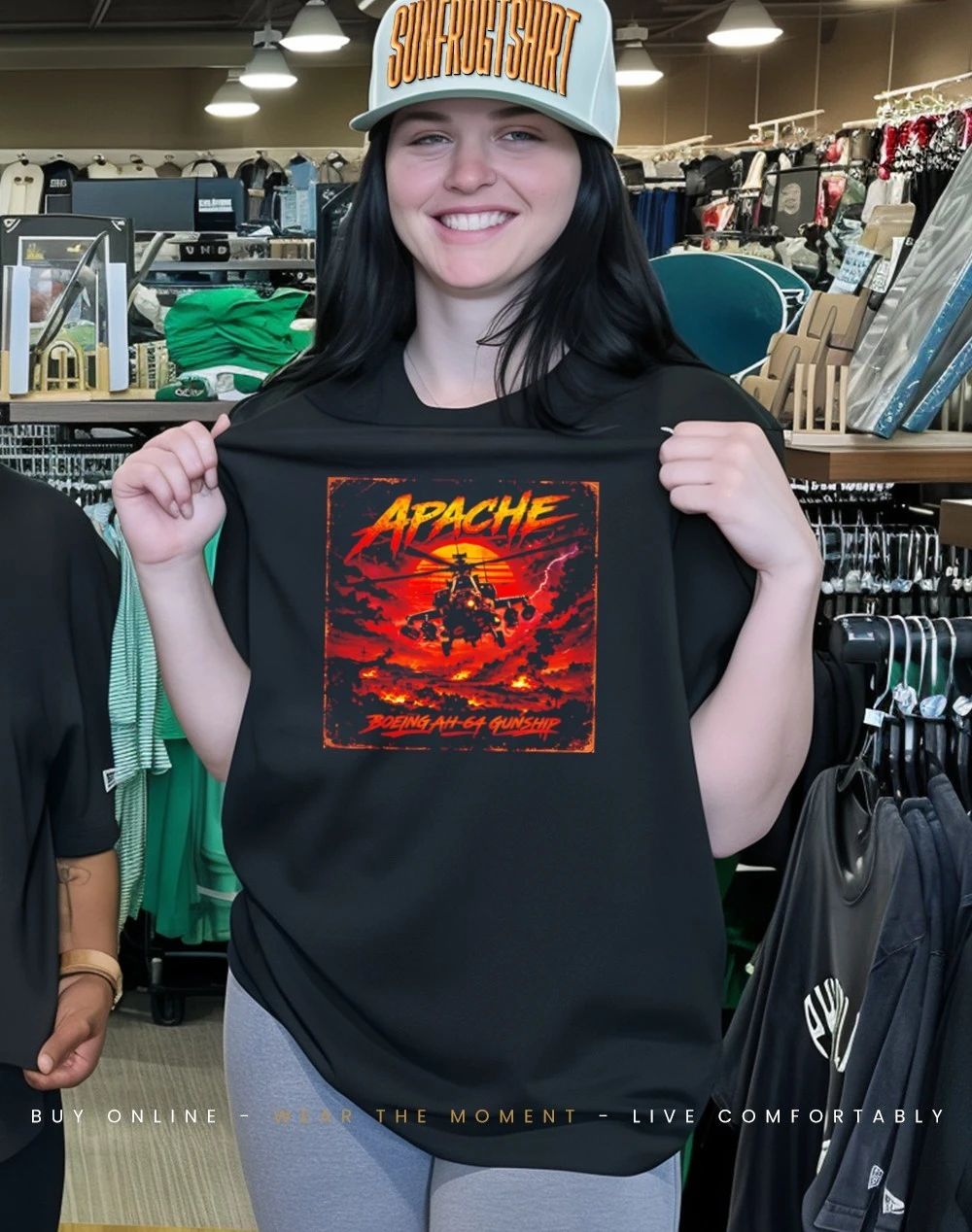 Apache Boeing Ah 64 Gunship vintage shirt