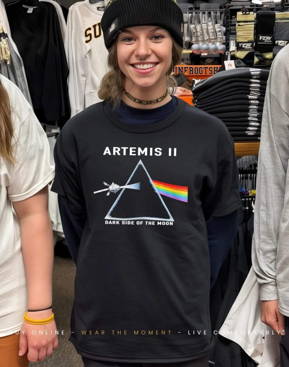 Artemis II Dark Side of the Moon shirt