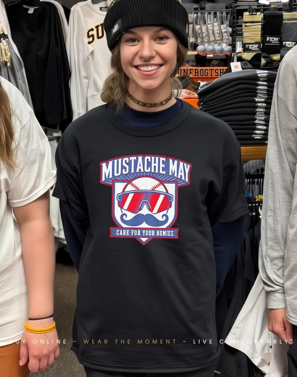 Mike Yastrzemski Atlanta Braves Mustache May 2026 Care for your homies shirt