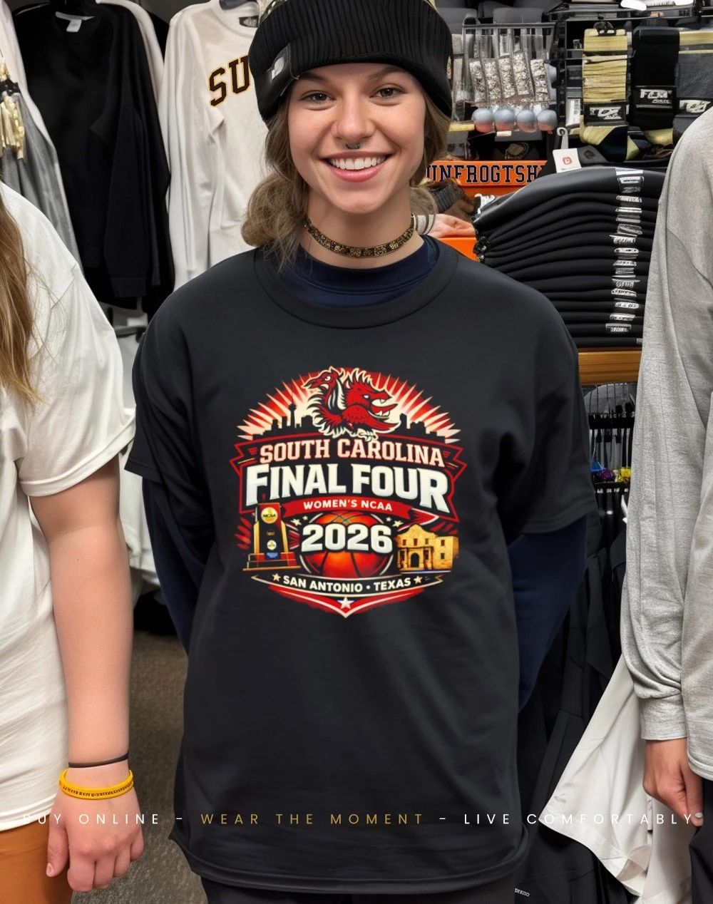 South Carolina Gamecocks Women’s Basketball Final Four 2026 San Antonio Texas graphic shirt