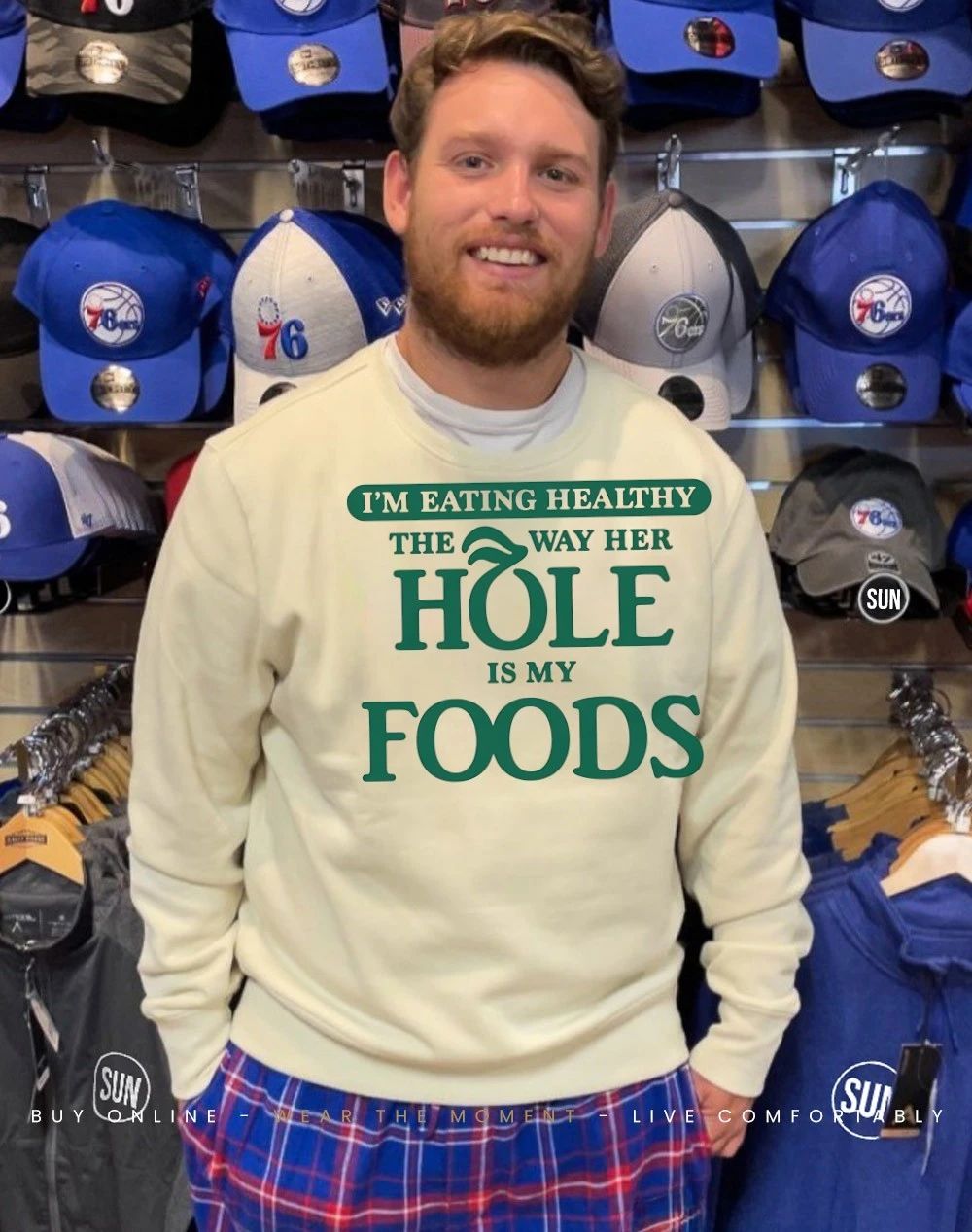 I’m eating healthy the way her hole is my foods shirt