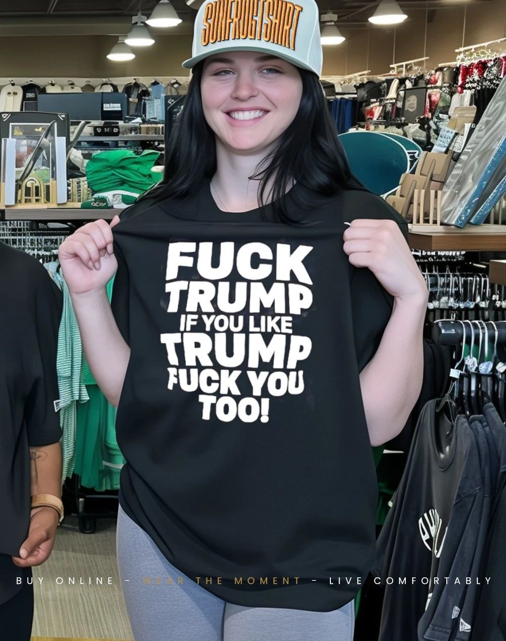 Fuck Trump if you like Trump fuck you too humor shirt