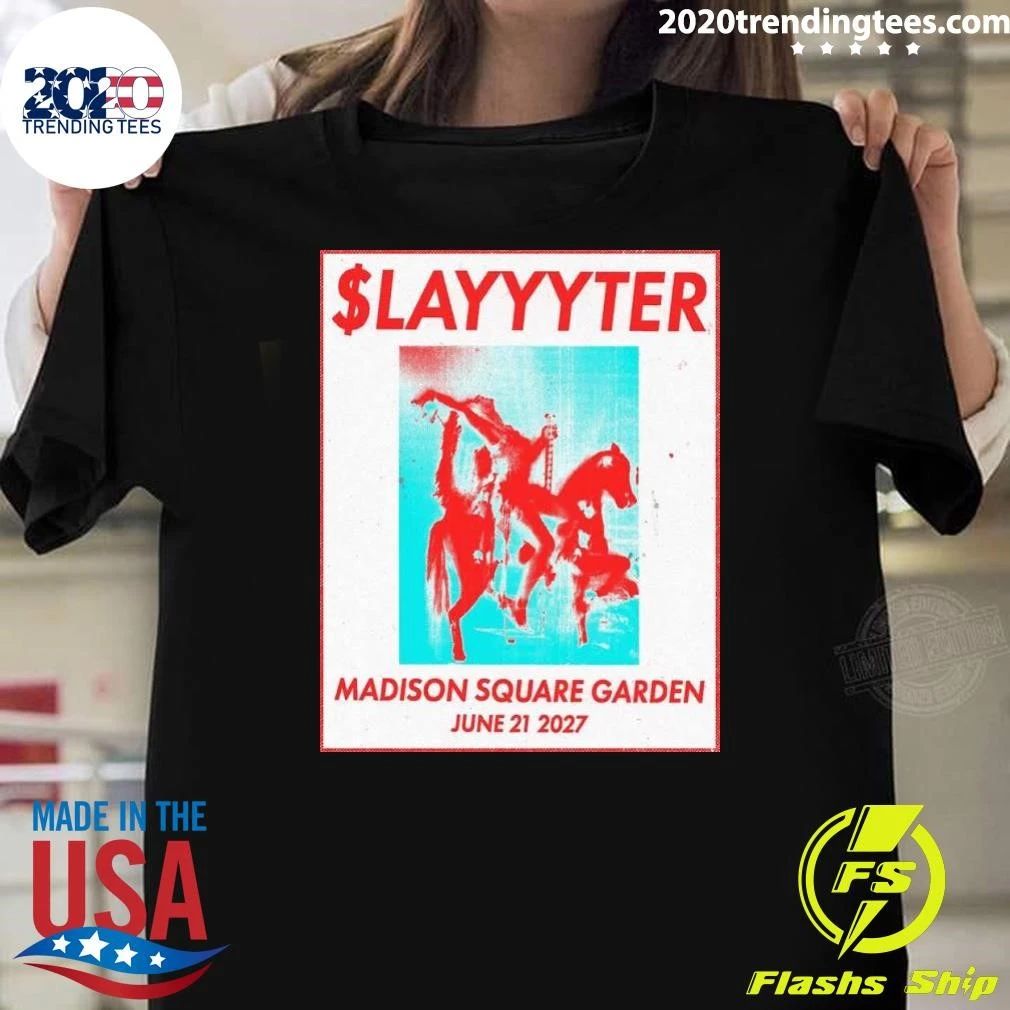 Slayyyter New York Madison Square Garden Show On June 21 2026 First Ever Solo Headline Arena Show Shirt