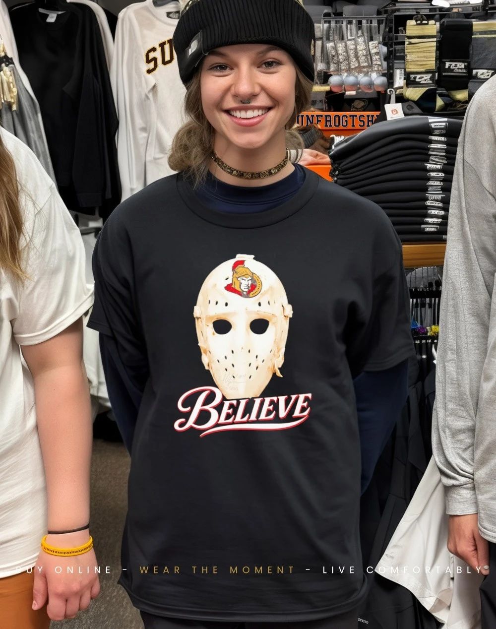 Believe Mask Ottawa Senators shirt