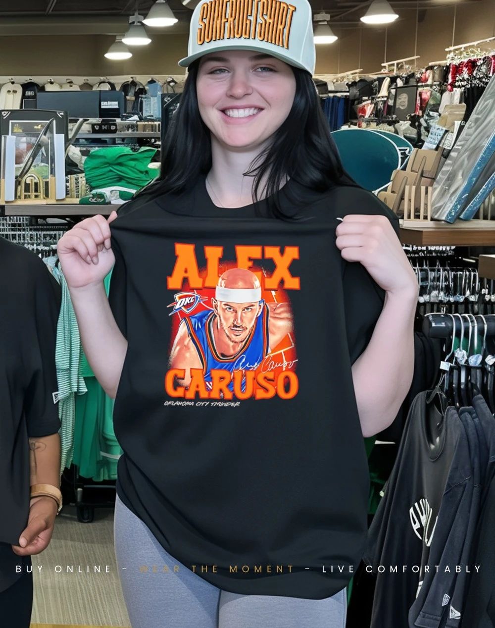 Alex Caruso Oklahoma City Thunder Airbrush shirt