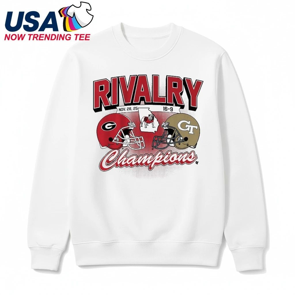 Georgia Bulldogs Beat Georgia Tech Yellow Jackets Rivalry Champions 2025 Shirt