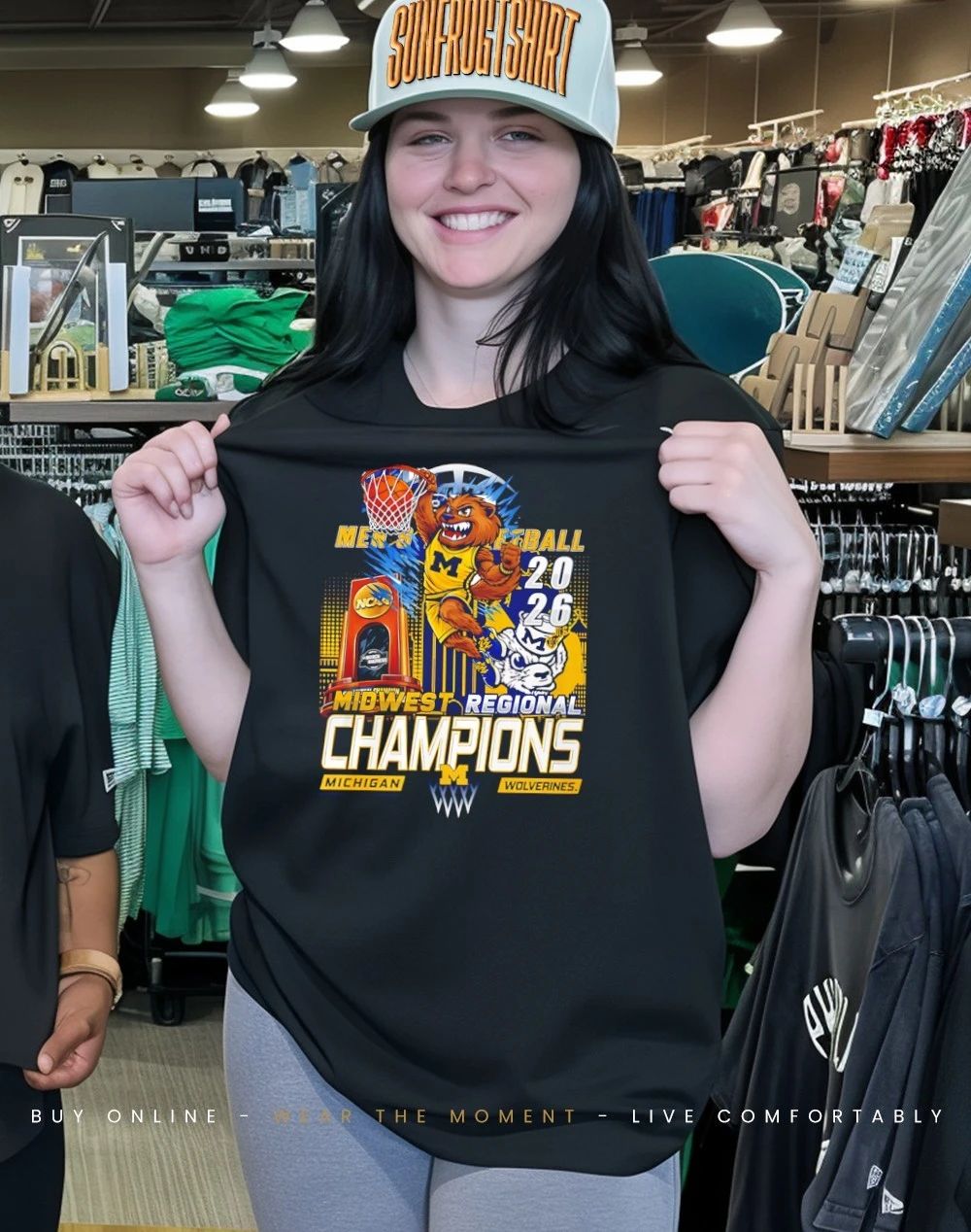 Michigan Wolverines 2026 Midwest Regional Champions mascot shirt