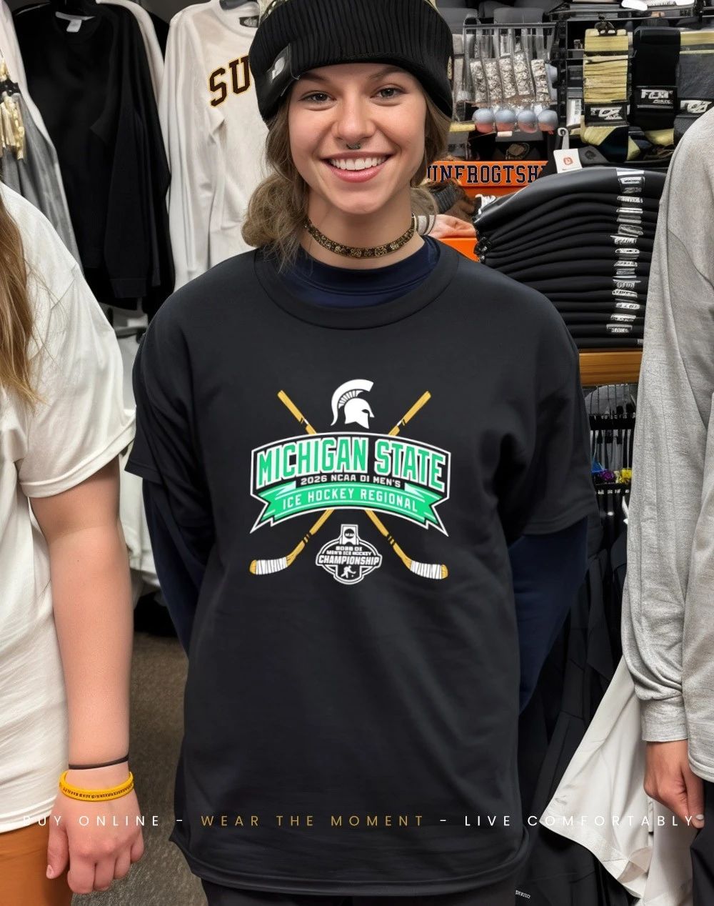 Michigan State Spartans 2026 NCAA DI Men’s Ice Hockey Regional Championship logo shirt