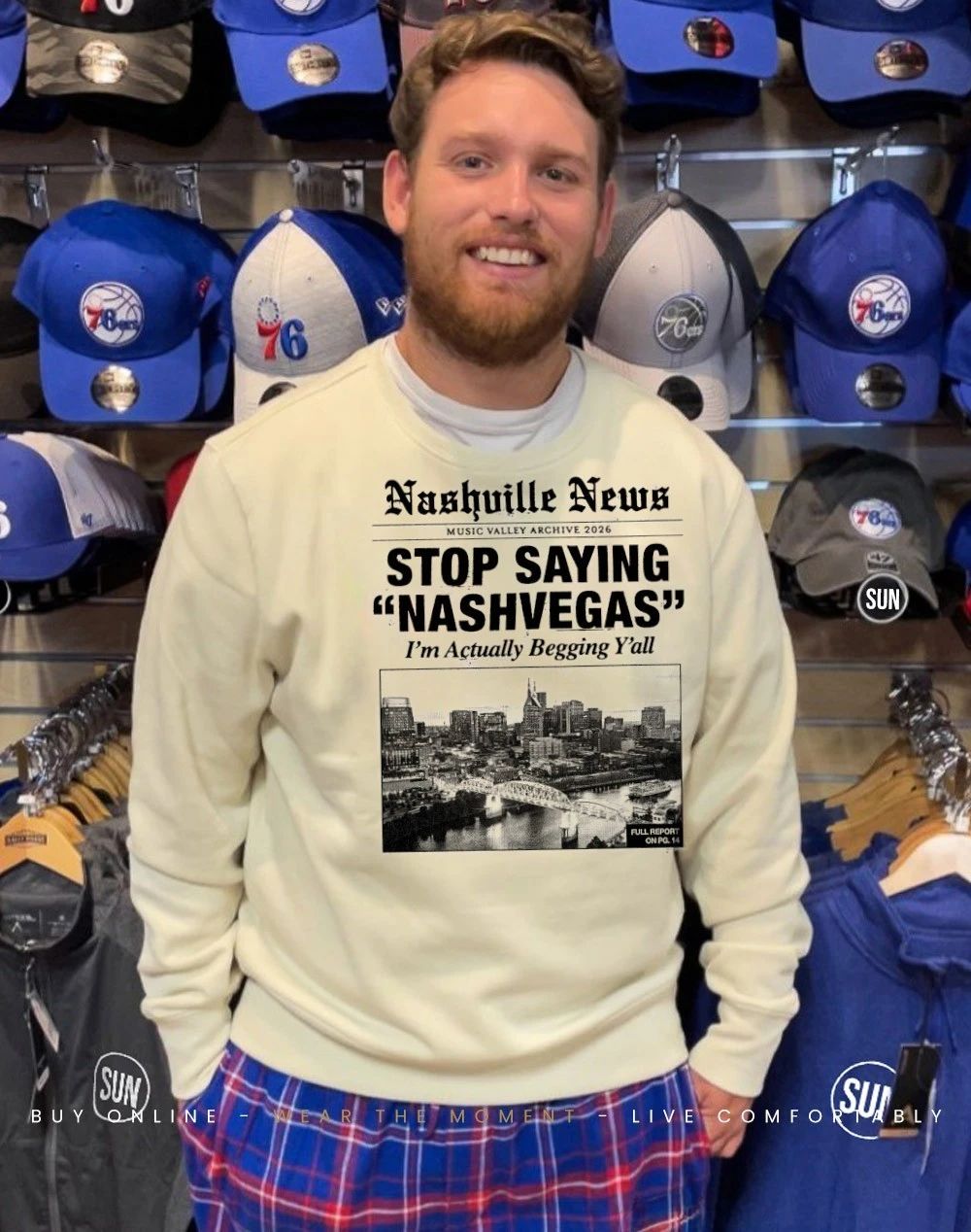 Nashville news stop saying Nashvegas I’m actually begging y’all shirt
