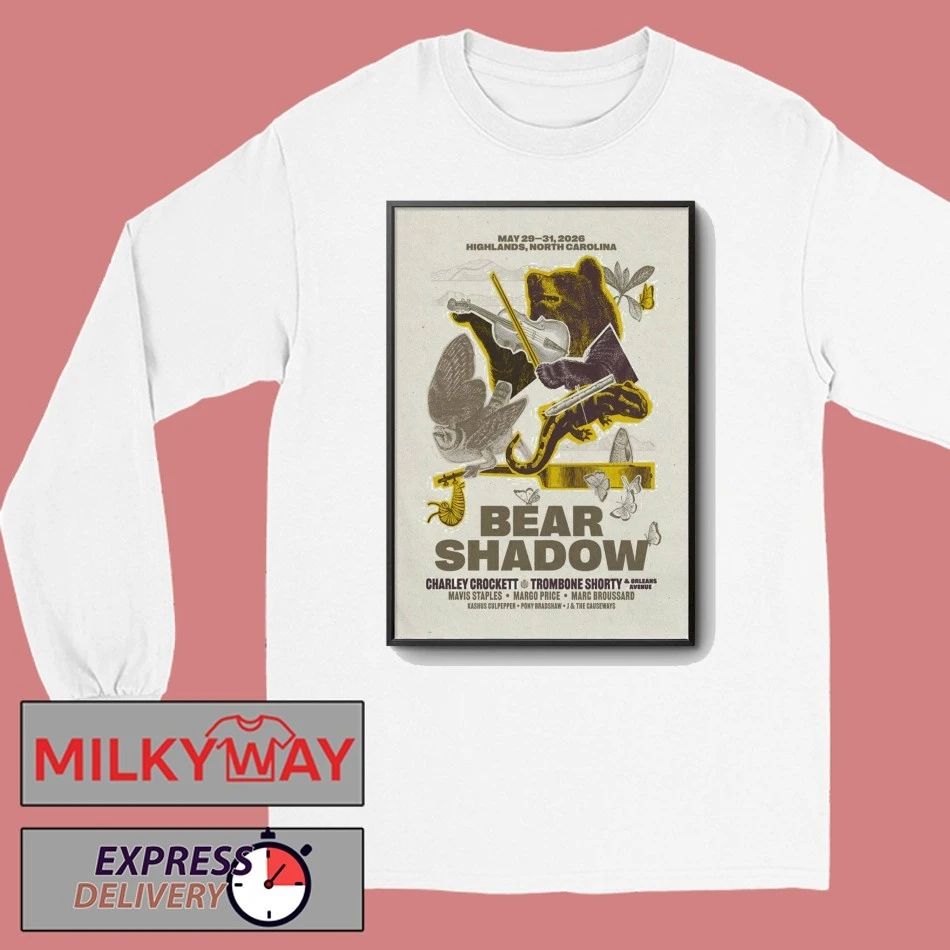 Bear Shadow Festival Poster Highlands NC May 29-31 2026 shirt