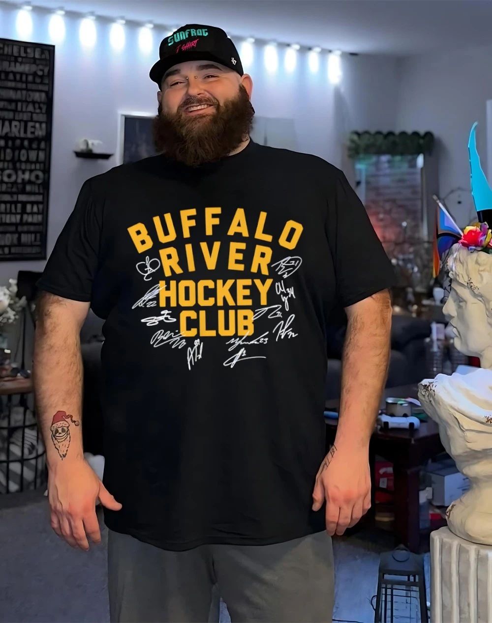 Buffalo River Hockey Club signatures 2026 shirt