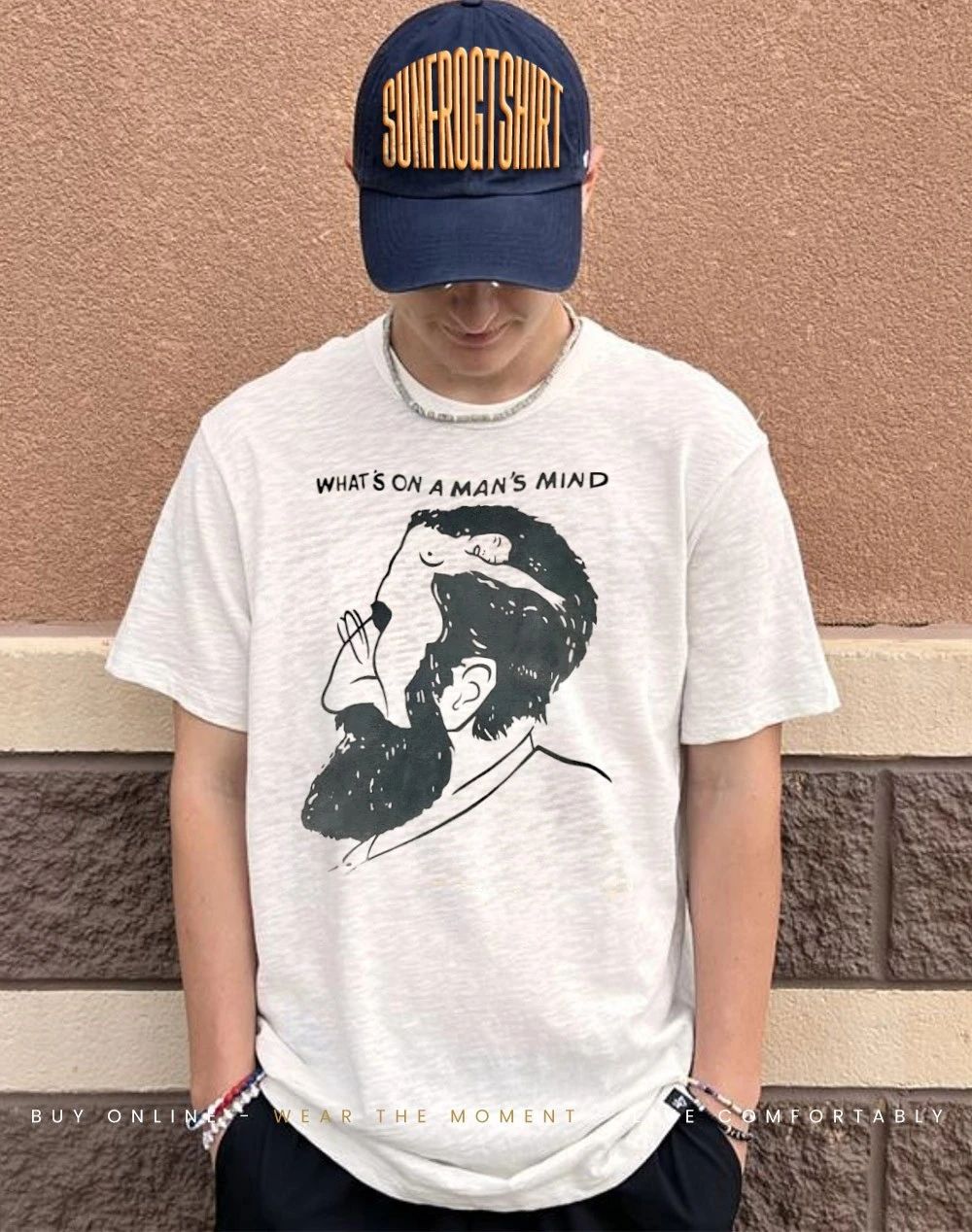 Freud what’s on a man’s mind graphic shirt
