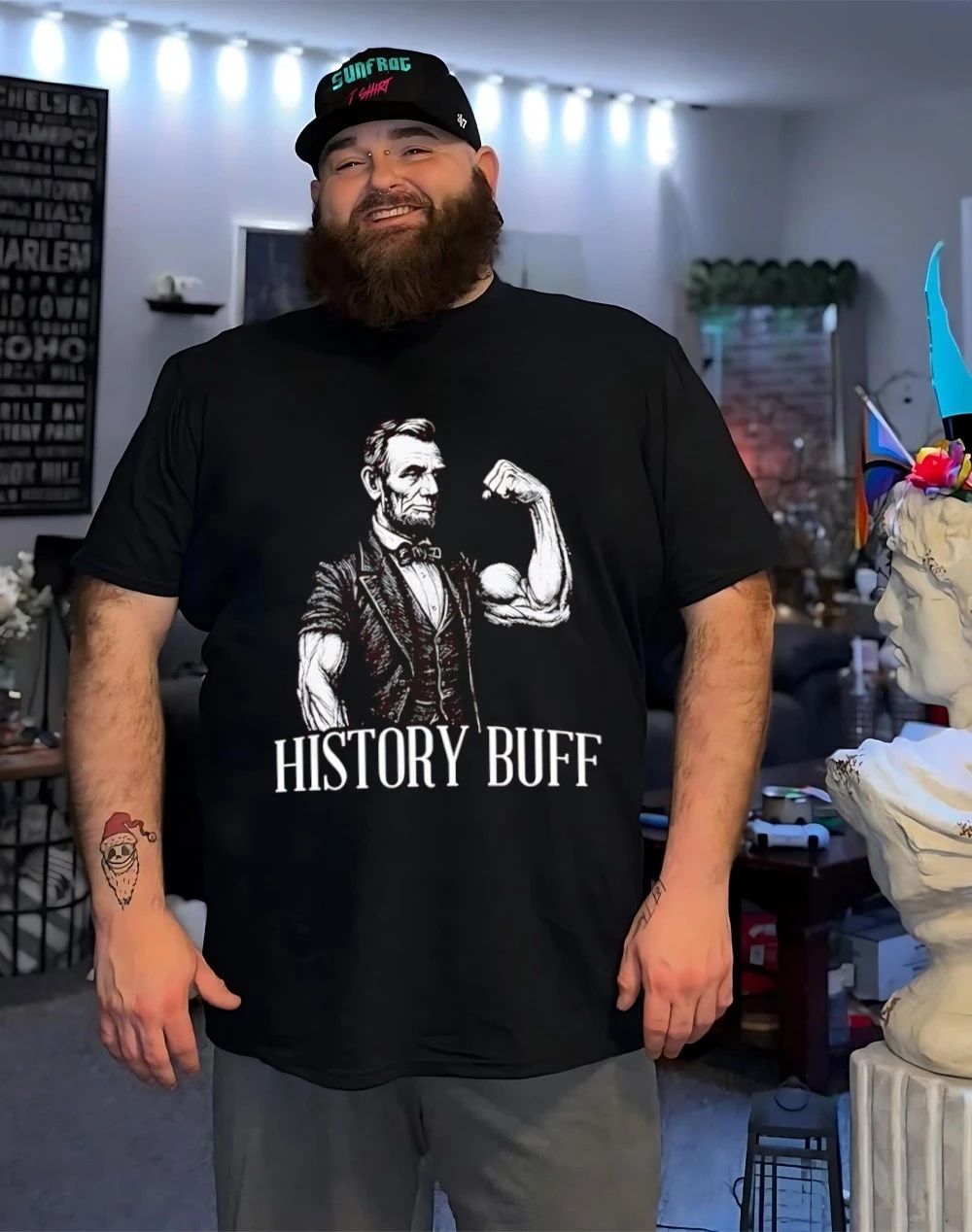 Abe Lincoln History Buff Graphic shirt