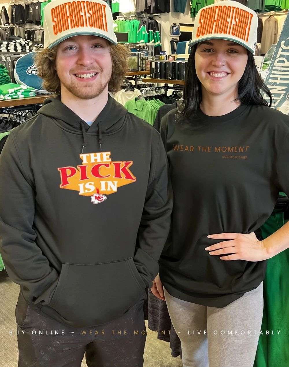 Kansas City Chiefs The Pick Is In logo shirt