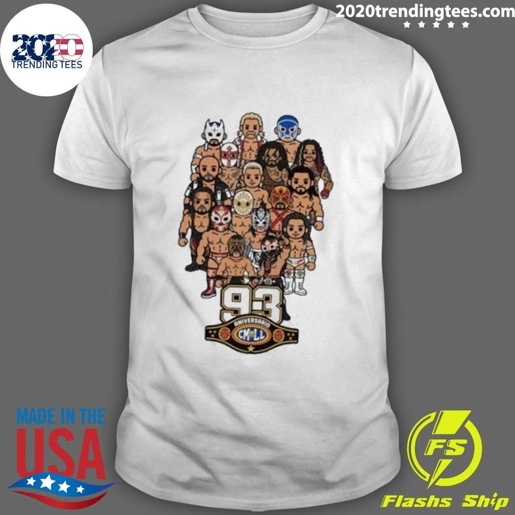 CMLL 93 Aniversario Luchadores Collage Lucha Libre Shirt