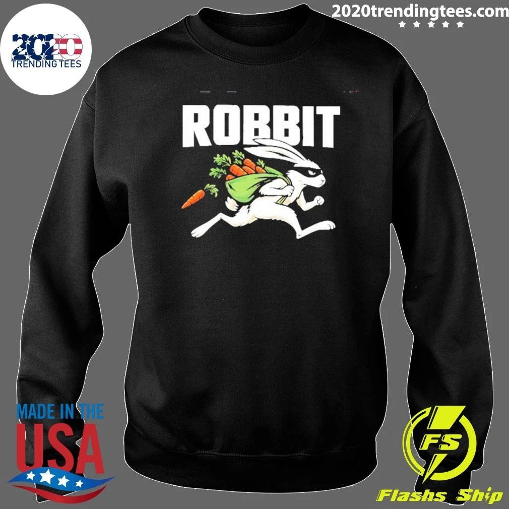 Robbit Rabbit Thief With Carrots Robber Bunny Shirt