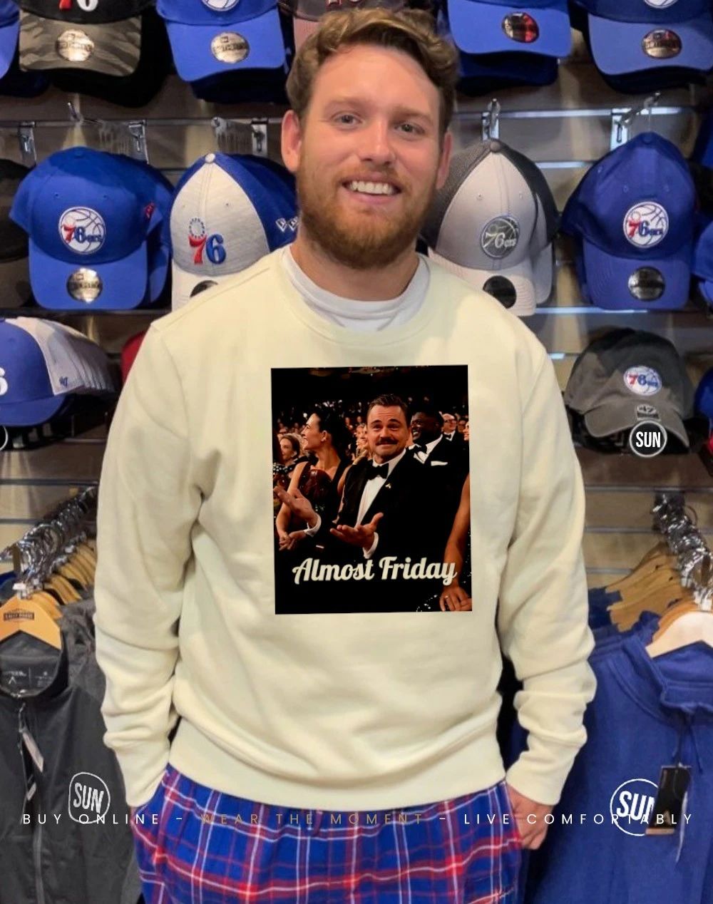 Almost Friday Leo Mustache photo shirt