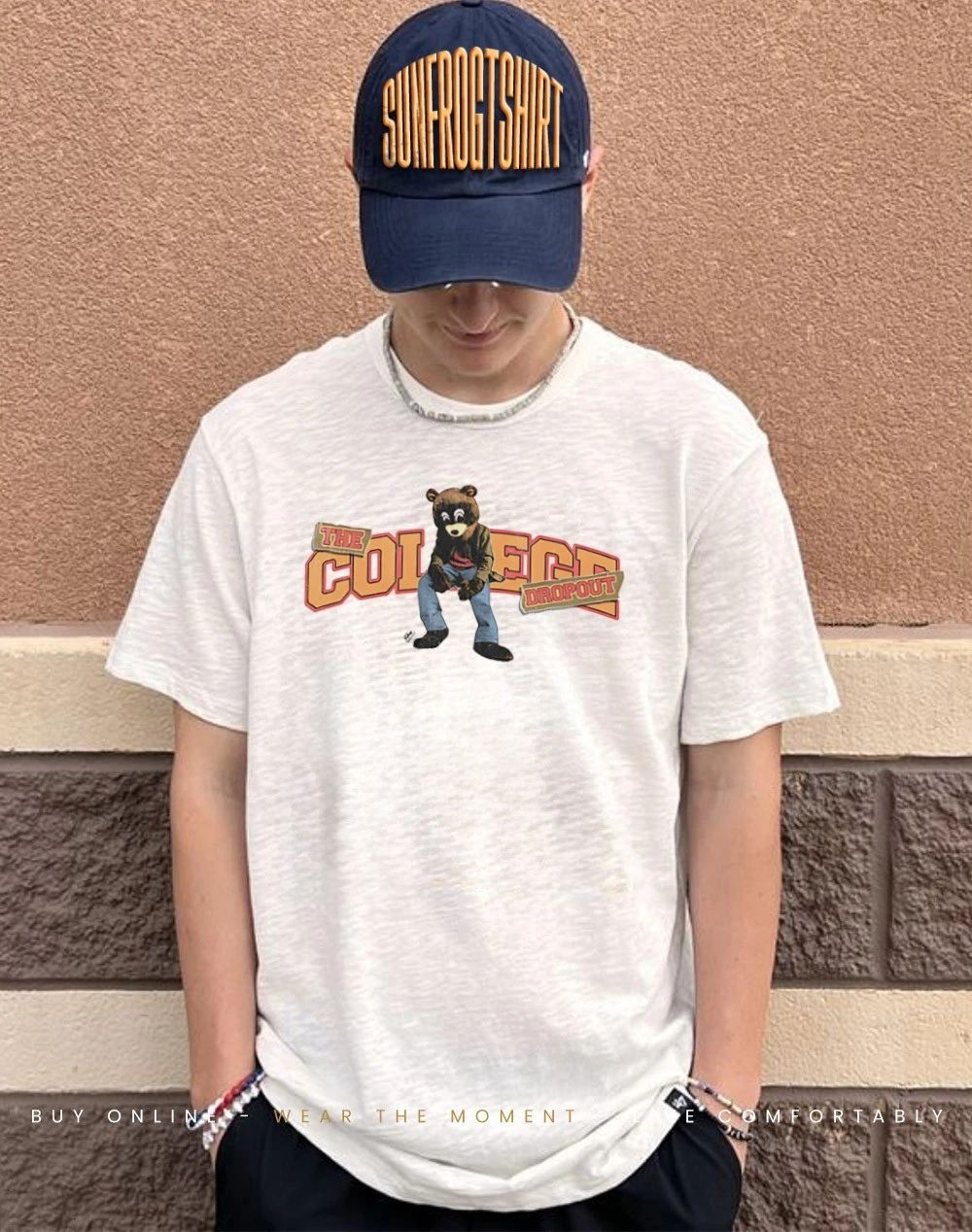 Old Kanye The College Dropout graphic shirt