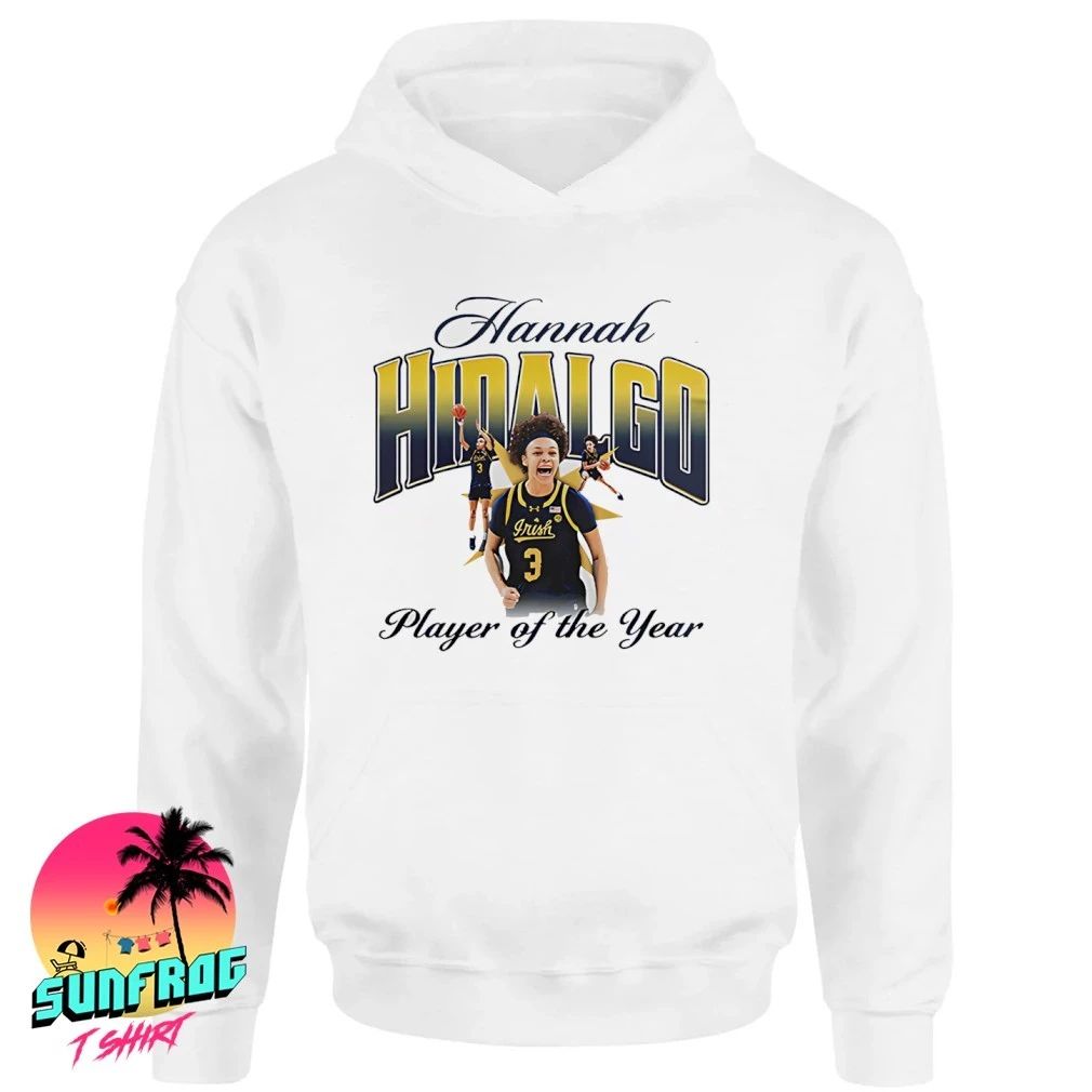 Hannah Hidalgo Notre Dame Fighting Irish Player of the Year 2026 signature shirt