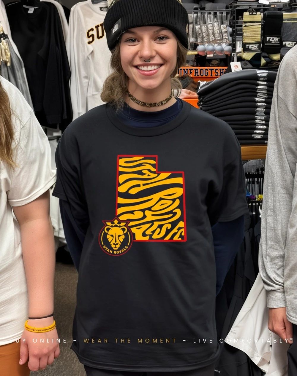 Utah Royals FC Groovy State graphic shirt