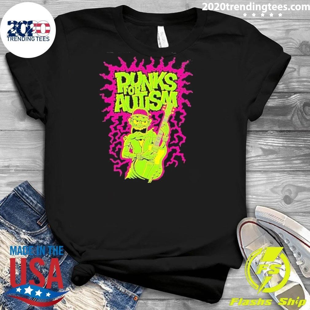 Punks For Autism Punk Rock Frankenstein Shirt