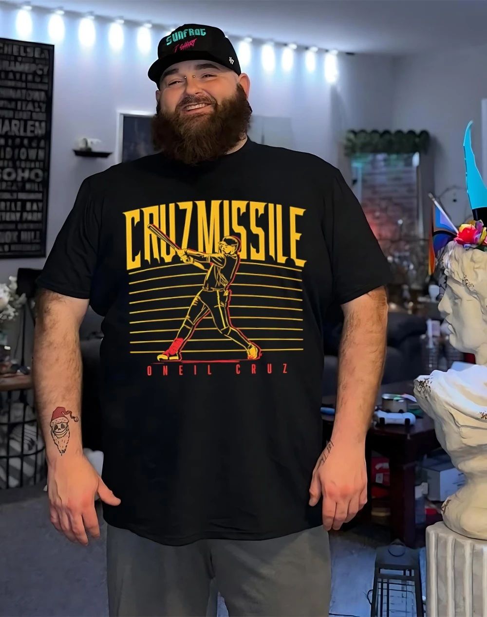Oneil cruz hitting missile homered off the top of the foul pole shirt