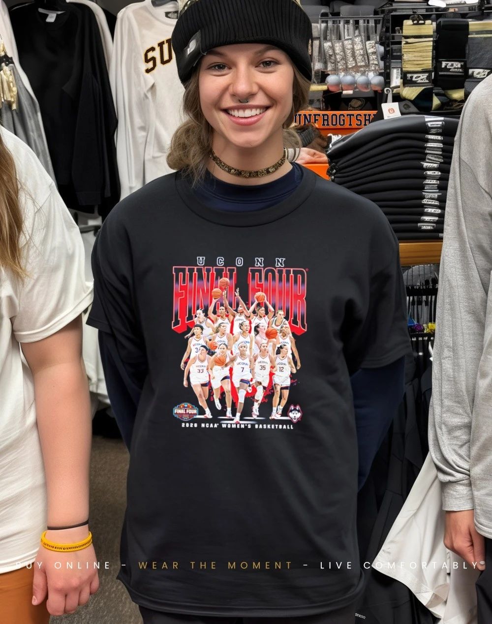 UConn Women’s Basketball Final Four NCAA March Madness 2026 player collage shirt
