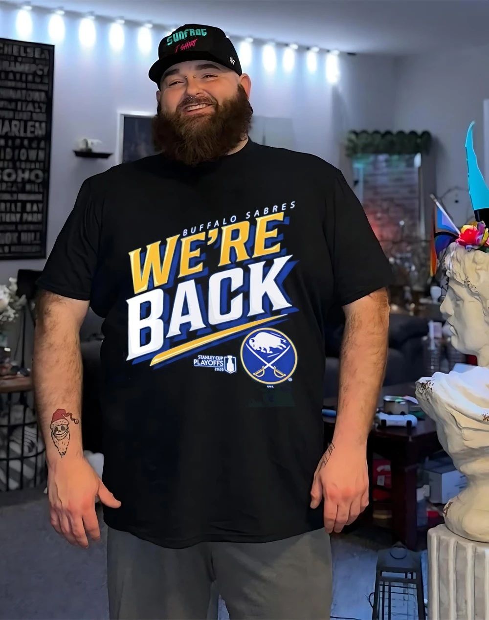 Official Buffalo Sabres We’re Back 2026 NHL Playoff logo shirt