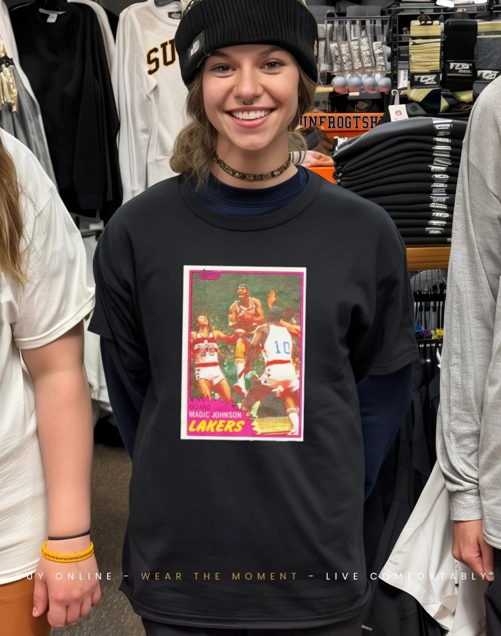 Magic Johnson Lakers 1992 Topps Basketball Legendary Card shirt