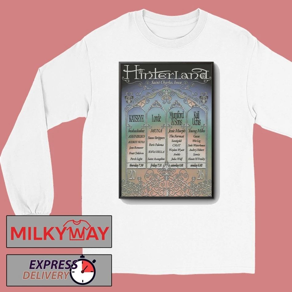 Hinterland St. Charles Iowa Jul 30-Aug 2 2026 Poster shirt