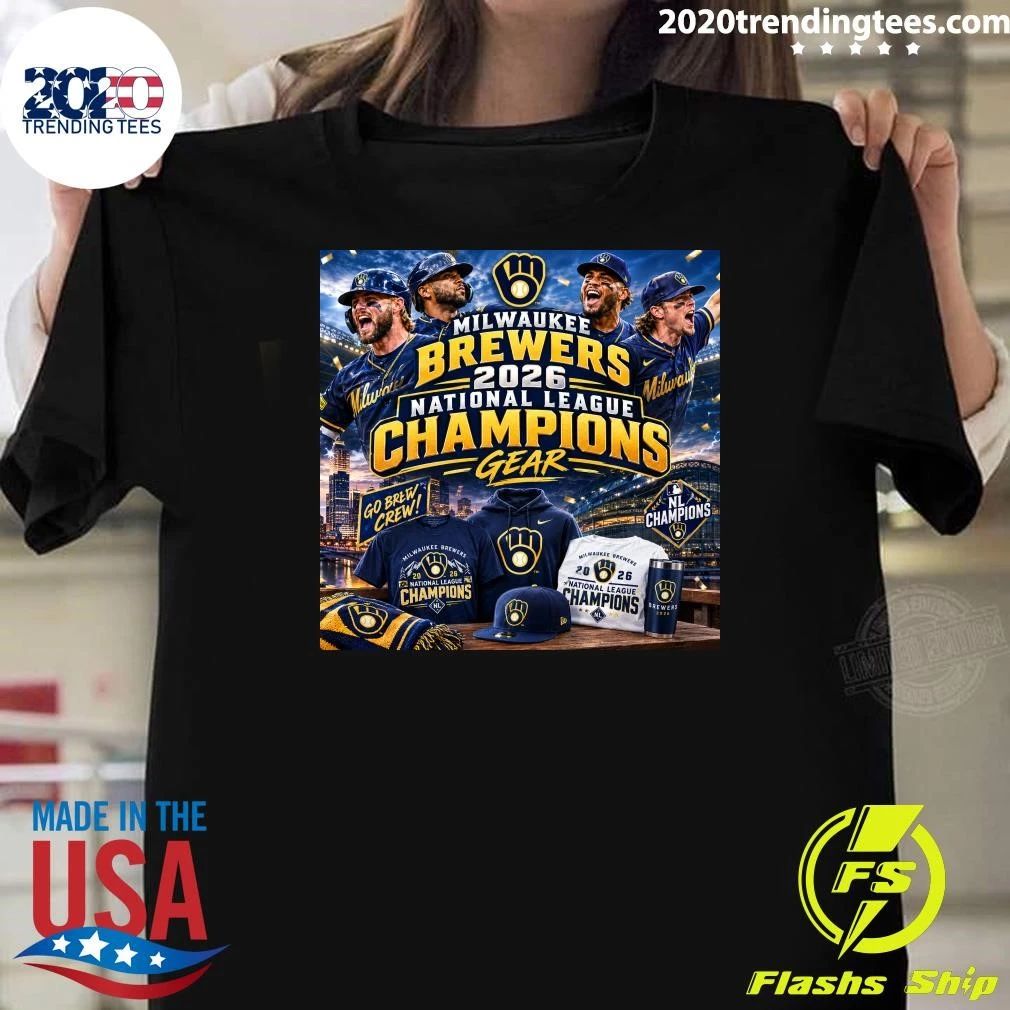 Milwaukee Brewers 2026 National League Champions Gear Shirt