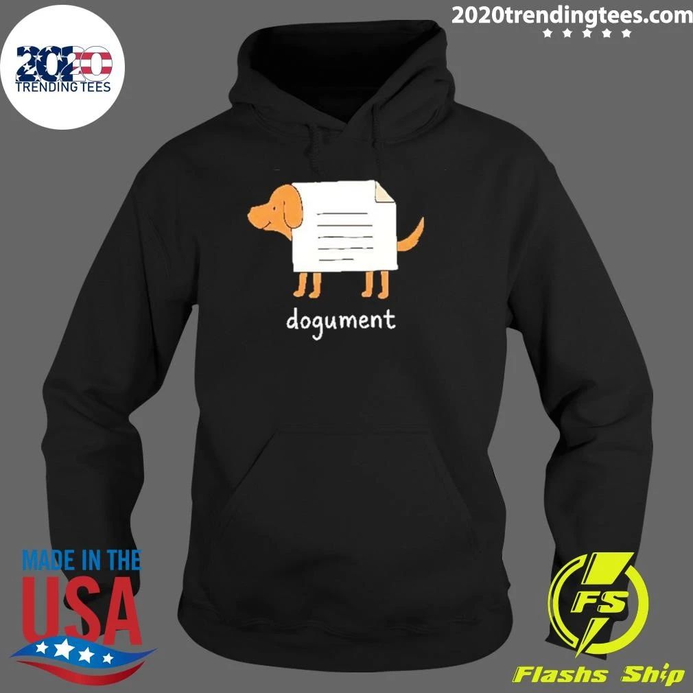 Dogument Dog Document Pun Office Parody Shirt