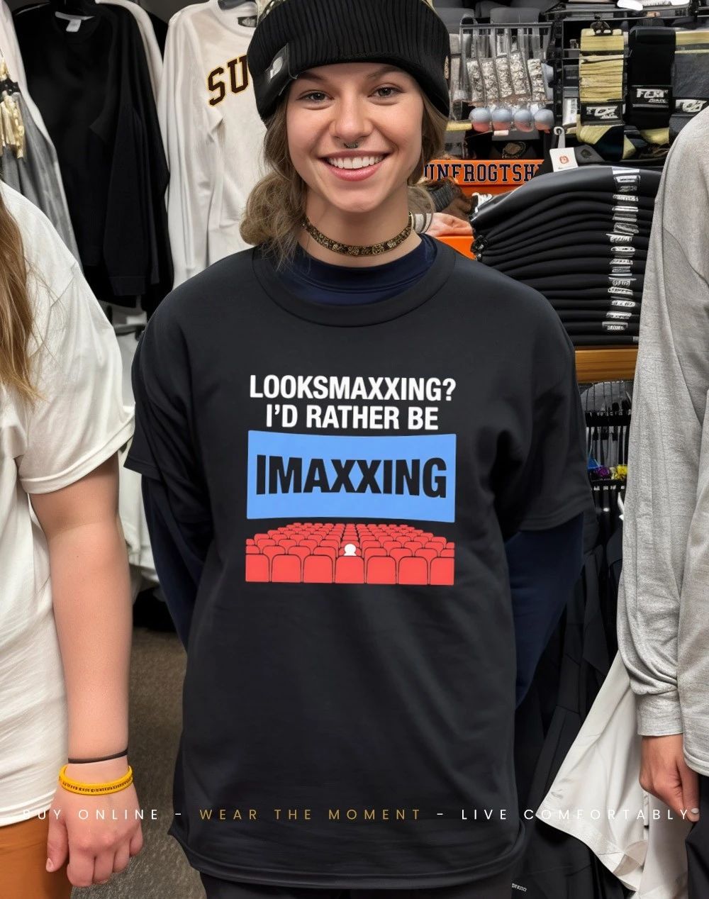 Looksmaxxing I’d Rather Be Movie Maxxing shirt