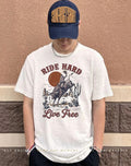 Ride Hard Live Free cowboy vintage shirt