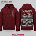 The Shining Overlook Holiday Lodge Hoodie for Winter Horror Fans With All Snow and No Chill