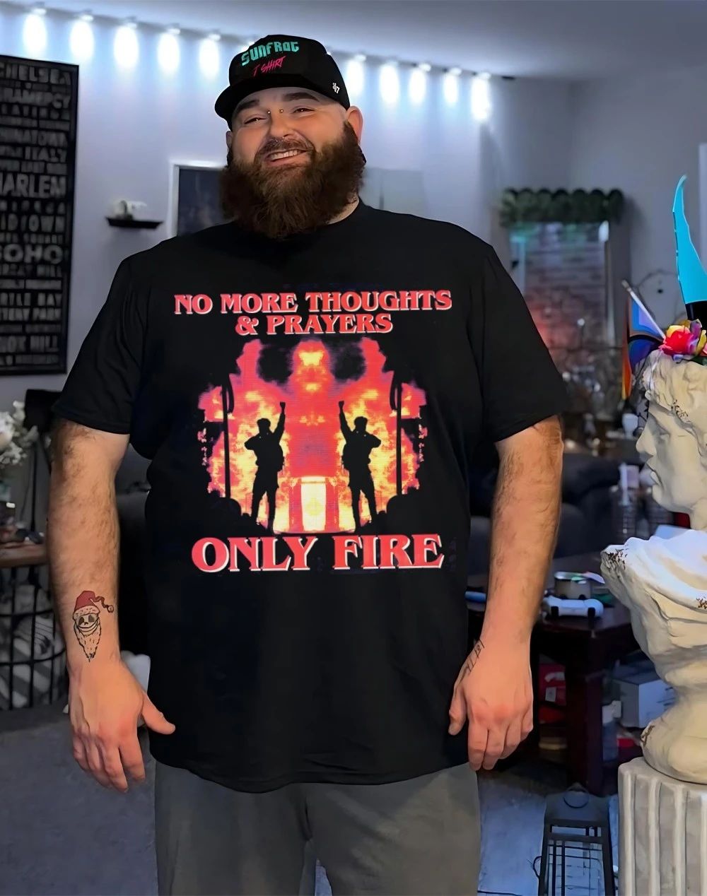 No more thoughts and prayers only fire shirt