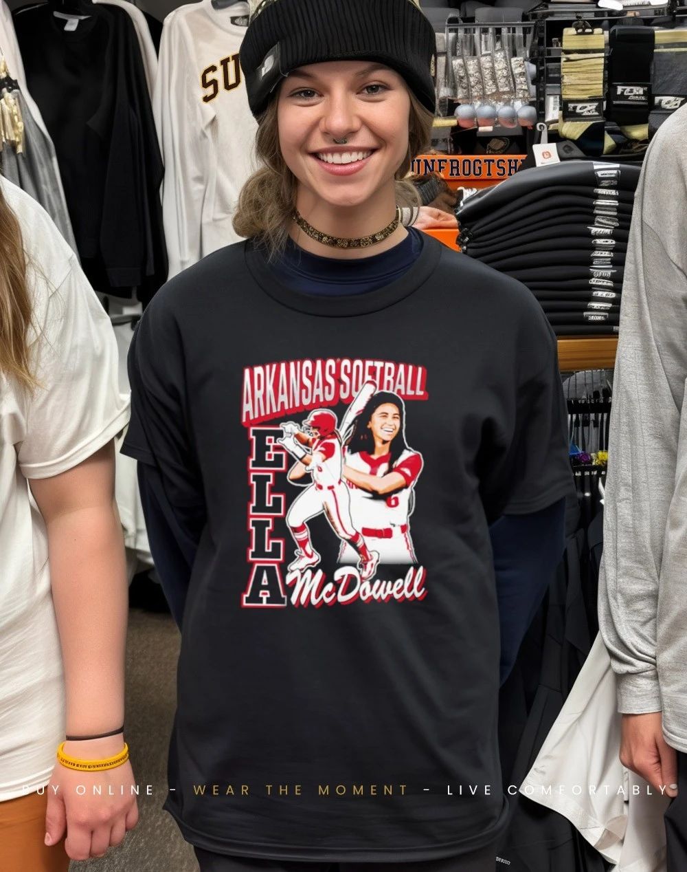Ella McDowell Arkansas Razorbacks Retro 90s shirt