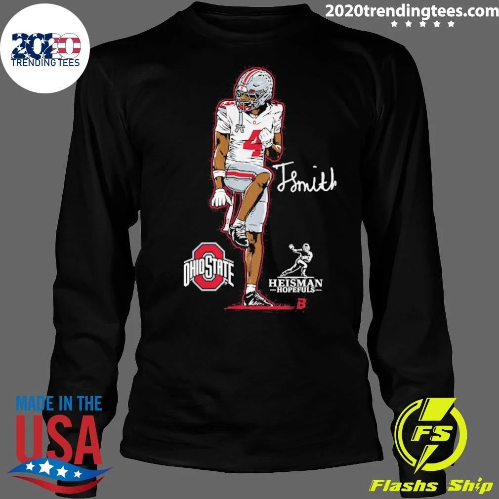 Ohio State Football Jeremiah Smith Heisman Hopeful Superstar Pose Shirt
