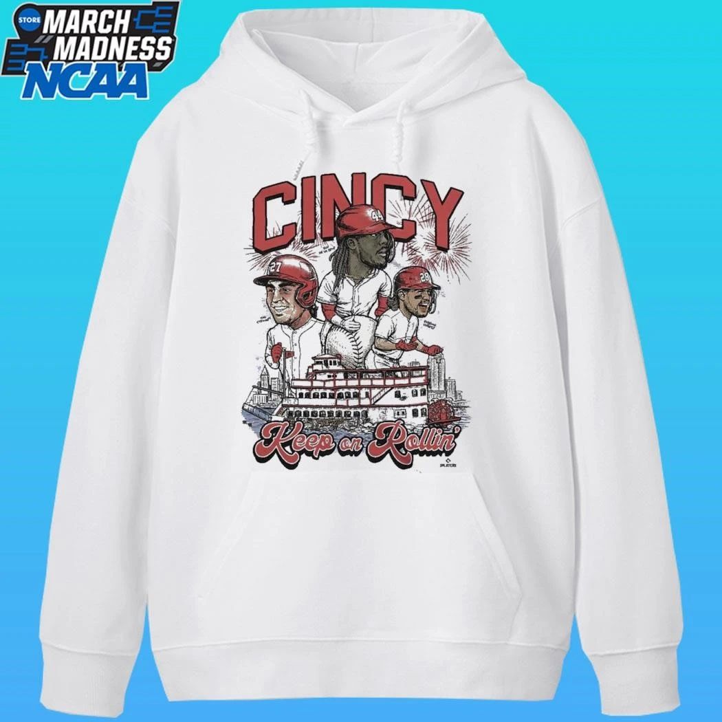 Keep On Rollin Cincy Cincinnati Baseball Shirt